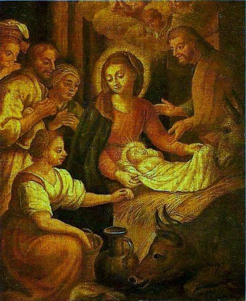 Bento Jose Rufino Capinam Birth of Christ oil painting image